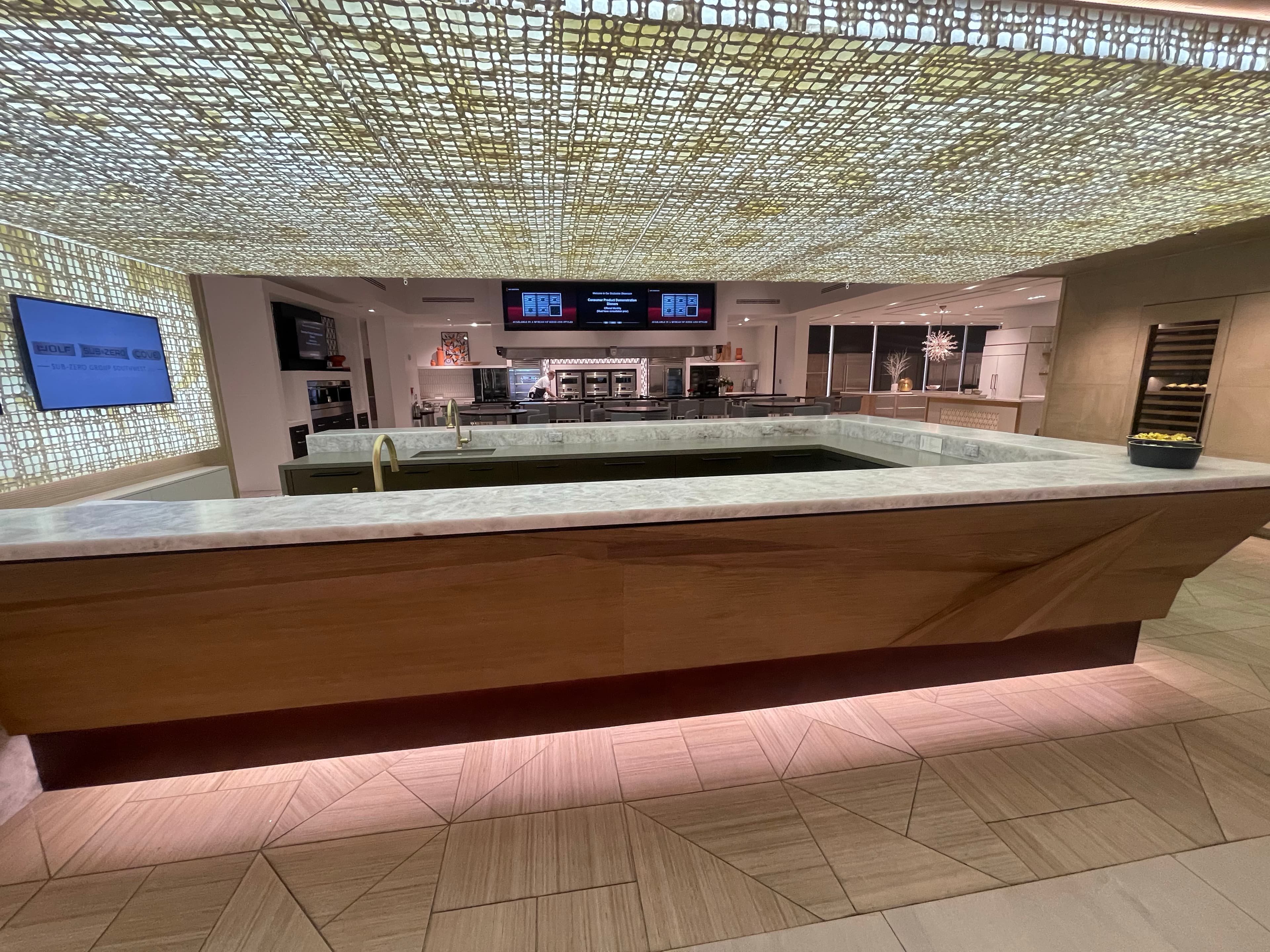 Completed hospitality bar interior