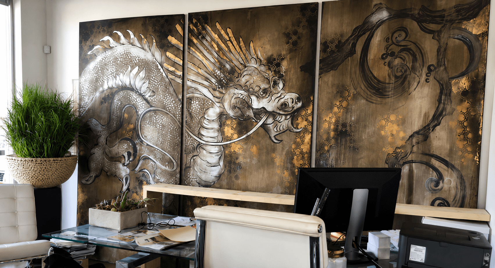 Dragon artwork for a private client