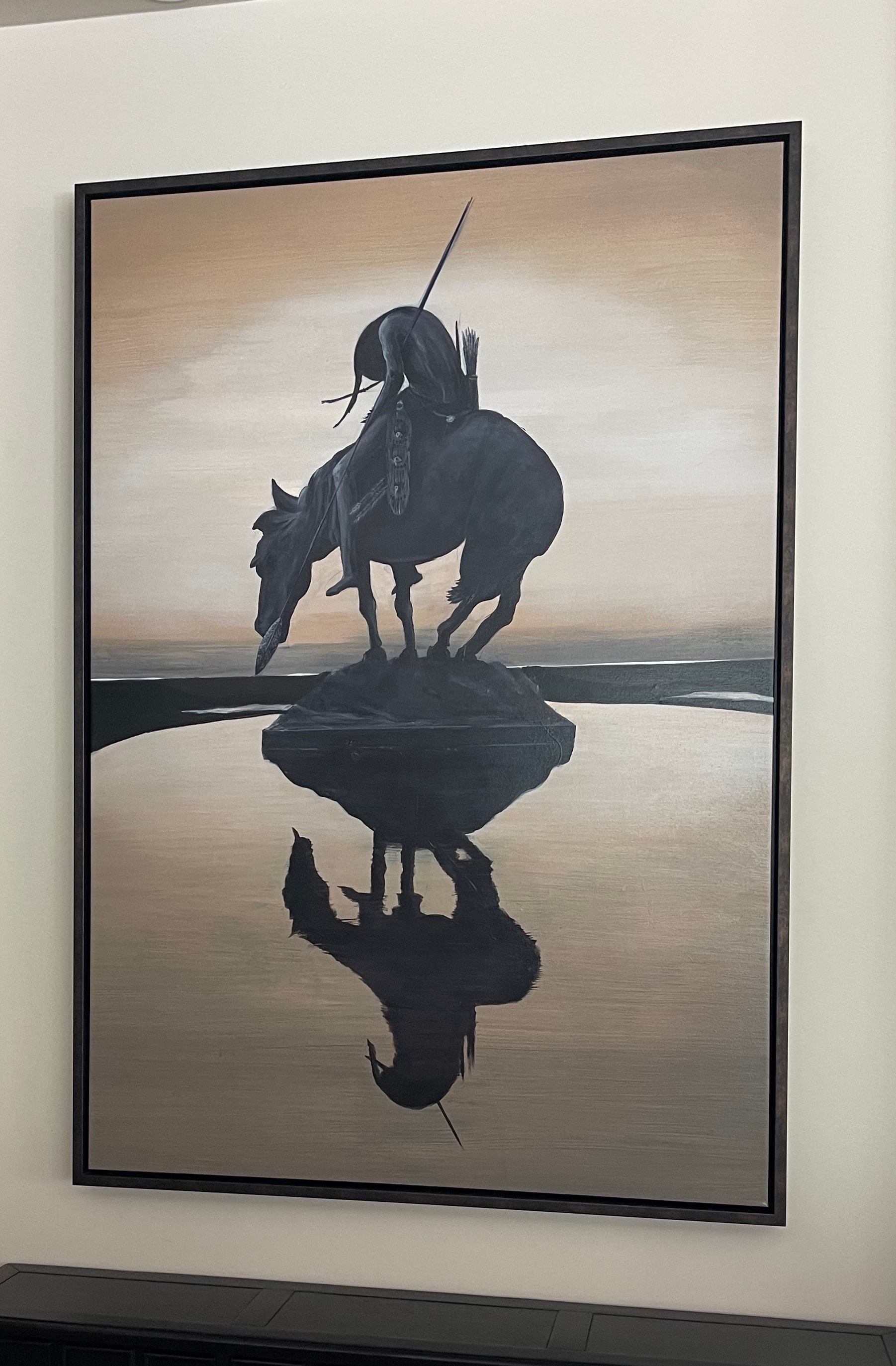 Man on Horse artwork for a private client