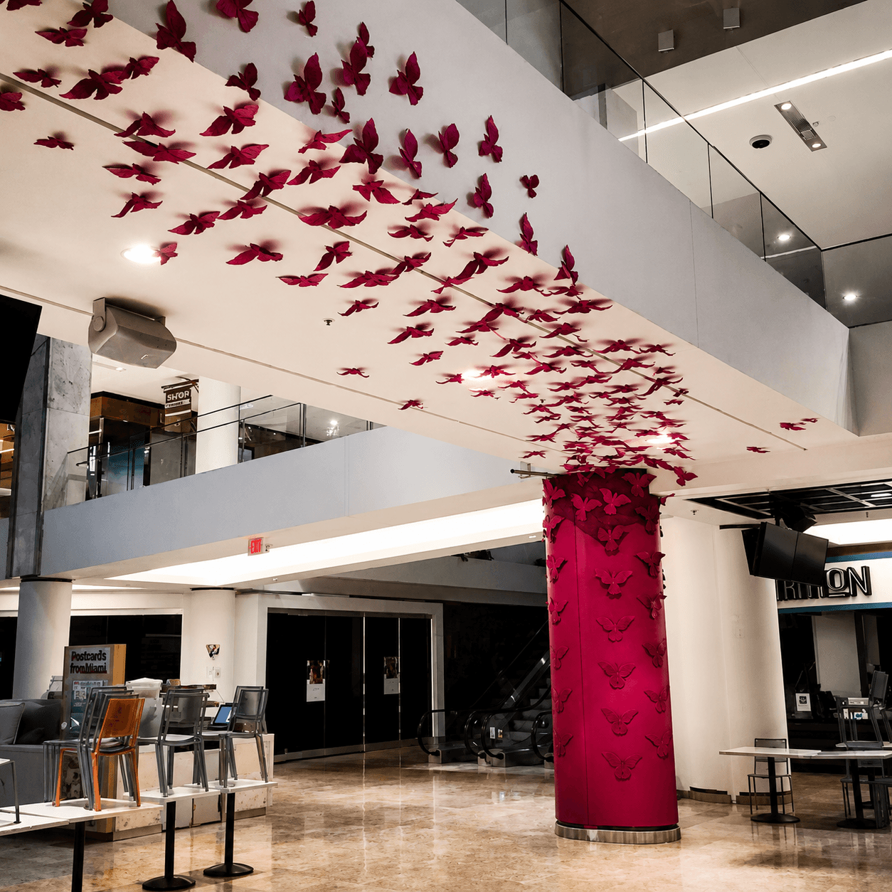 Bird installation at Scottsdale Fashion Square