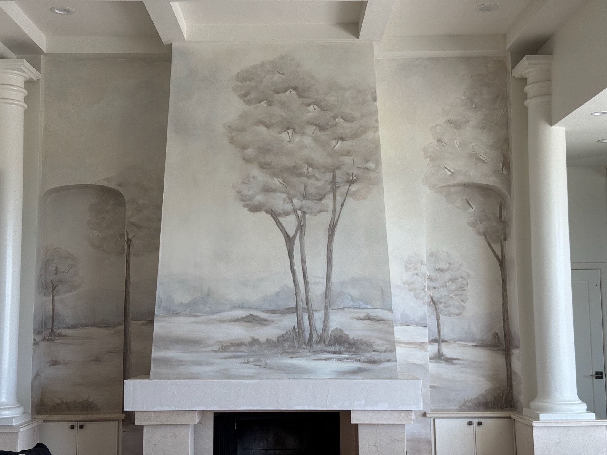 Grey Trees mural for a private client