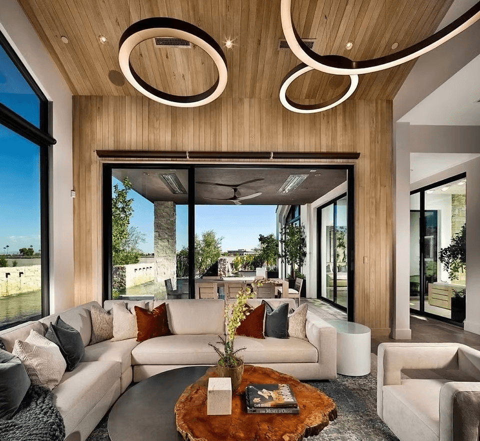 First view of Azure Homes Paradise Valley wood finishes